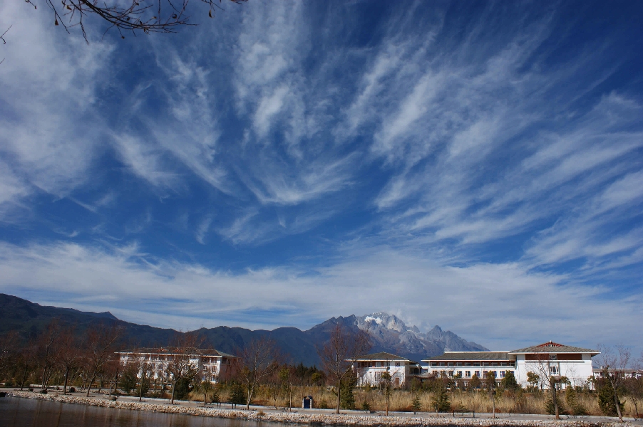 云南大學旅游文化學院——校園景觀圖(冬日)