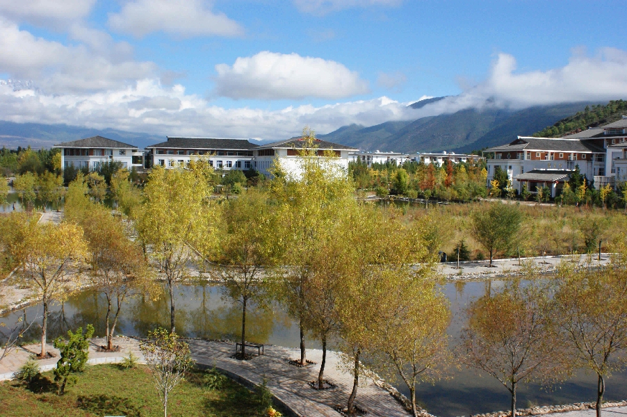 云南大學旅游文化學院——校園景觀圖(秋日)