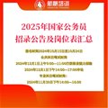 2025年國(guó)家公務(wù)員招錄公告及崗位表匯總